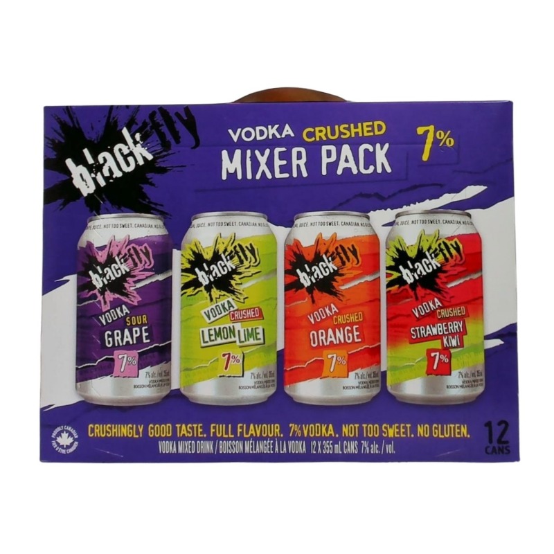Black Fly Vodka Crushed Purple Mixer 12p